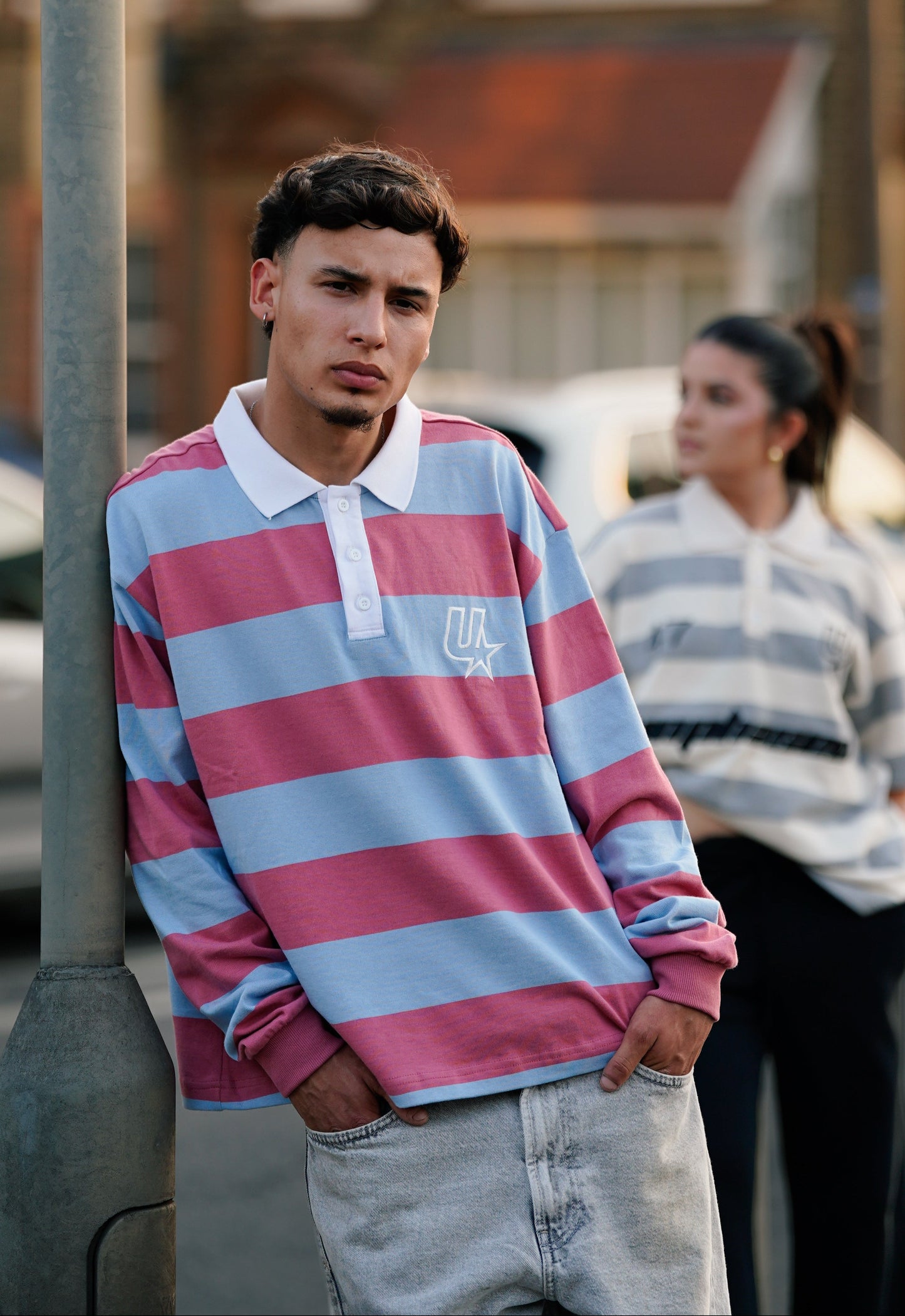 STRIPES POLO (PINK & BLUE)