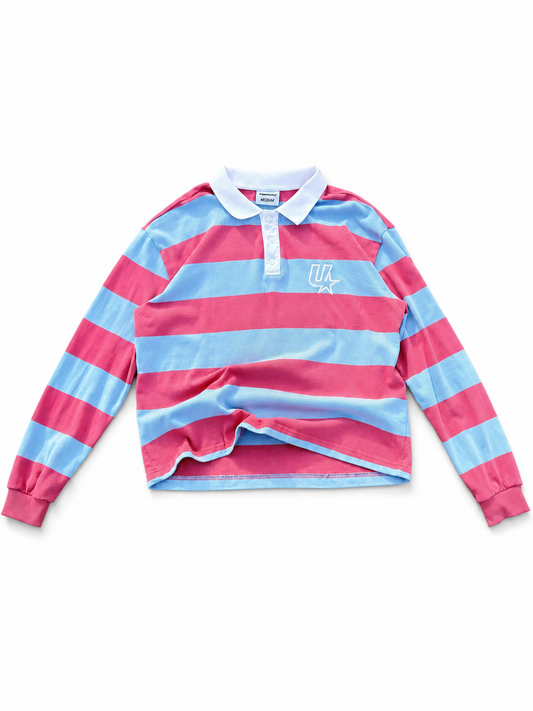 STRIPES POLO (PINK & BLUE)